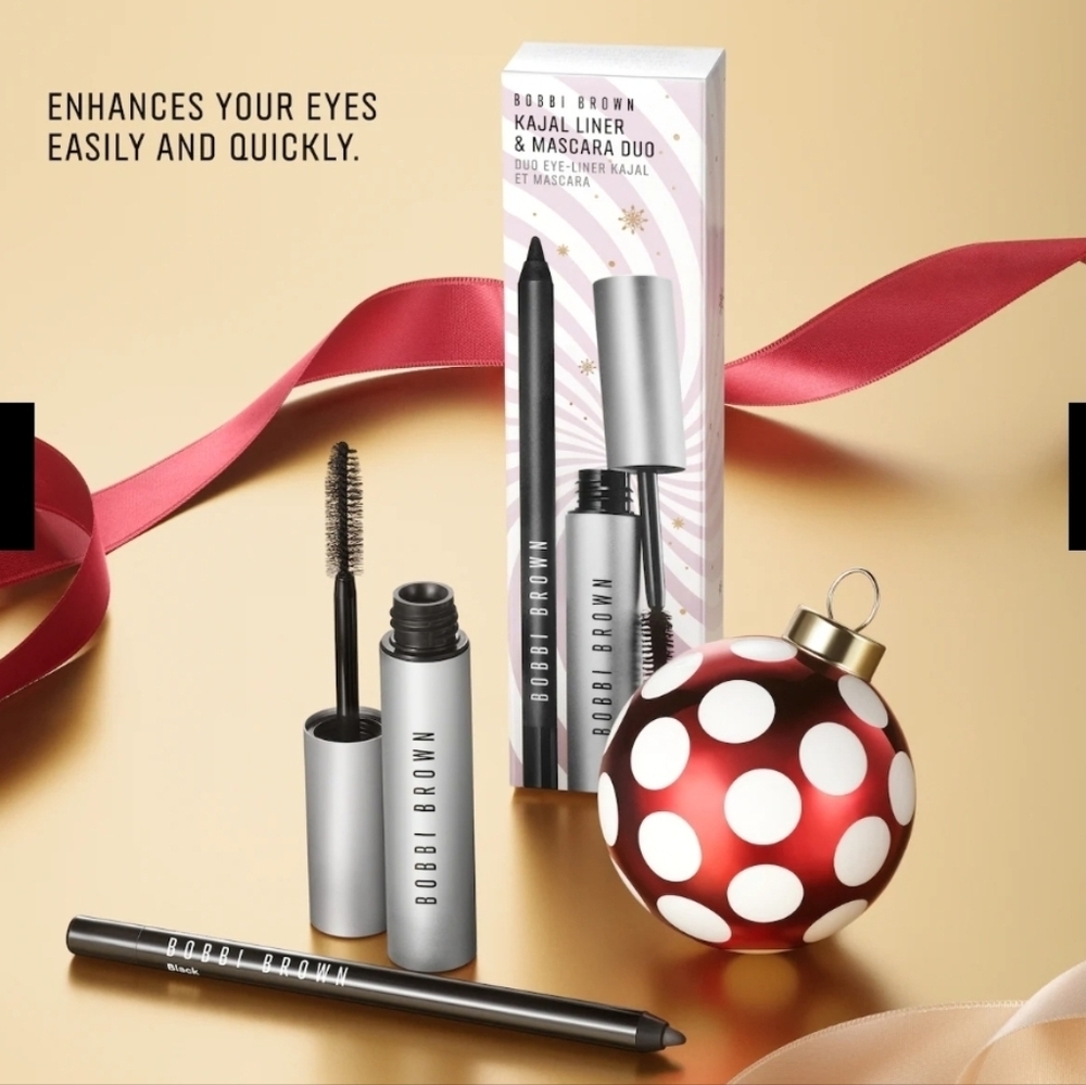 Bobbi Brown Black Kajal Liner and Mascara Set. BNIB - Picture 5 of 8